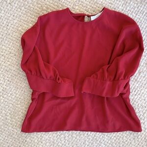 Iro red blouse size 38